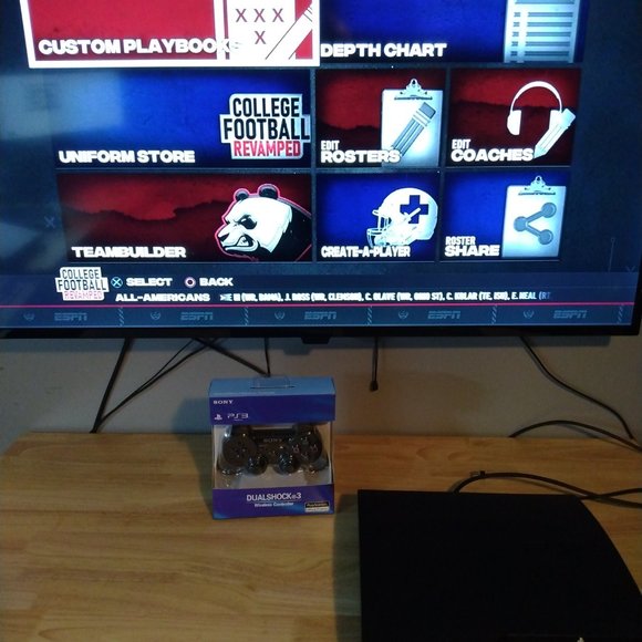 PS3 w/ NCAA Football 14 Revamped + Playoffs Tool + Controller + FREE SHIPPING - Picture 3 of 16